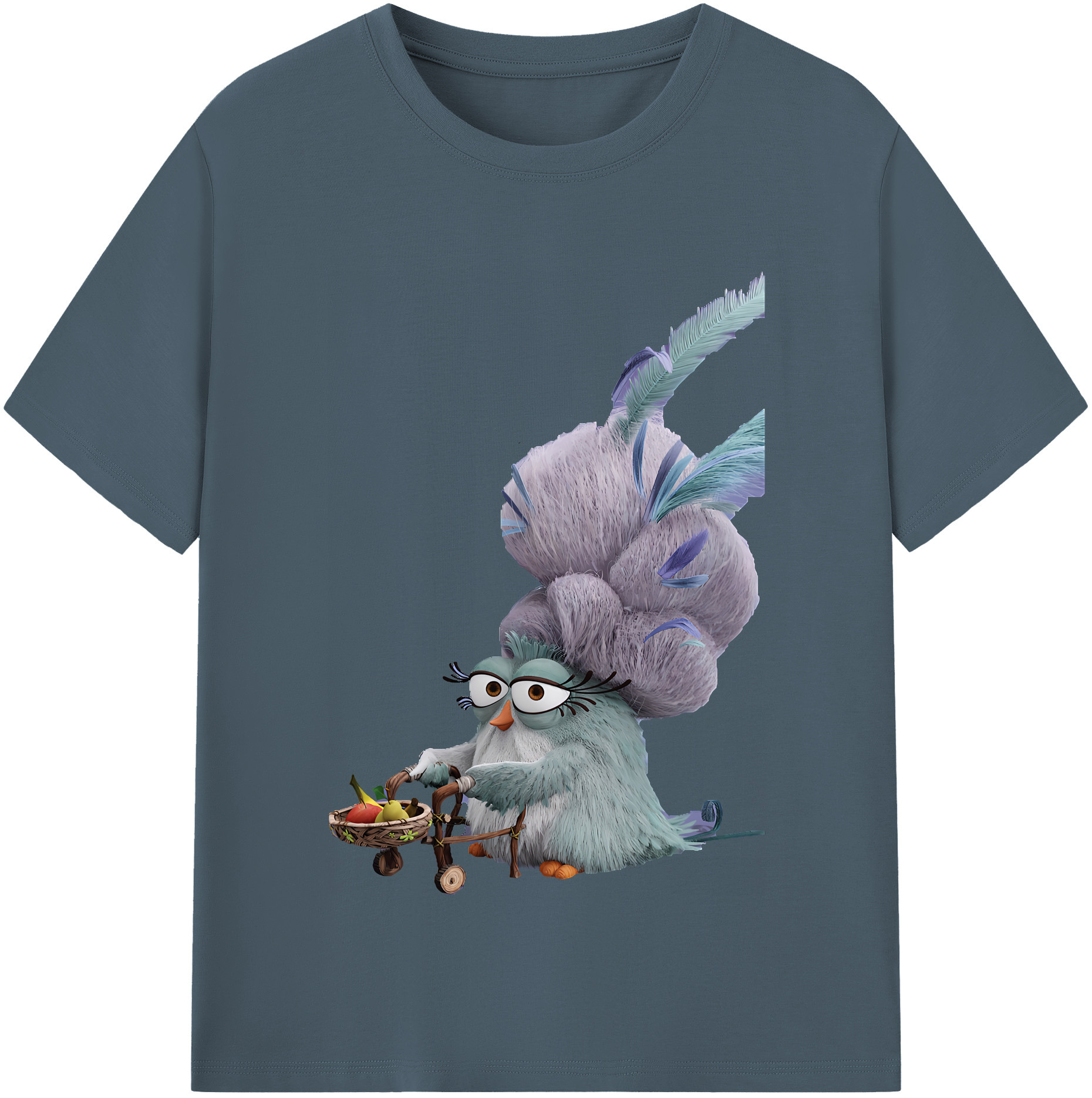 （画像用） Angry Birds アングリーバード 綿100％半袖Tシャツ（フロントプリント）